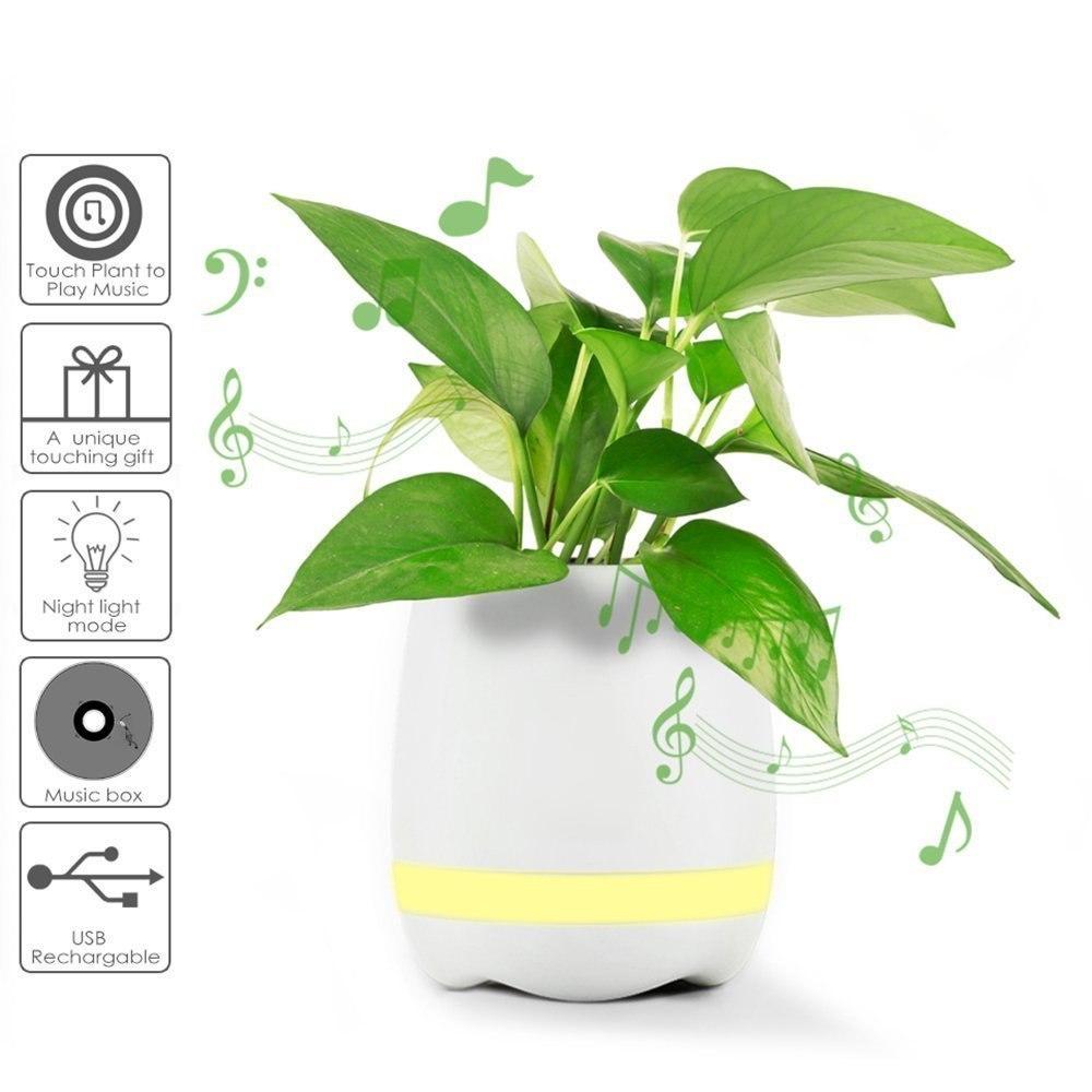 Smart Festival Gift Flower Pot, Play Piano on a Real Plant.