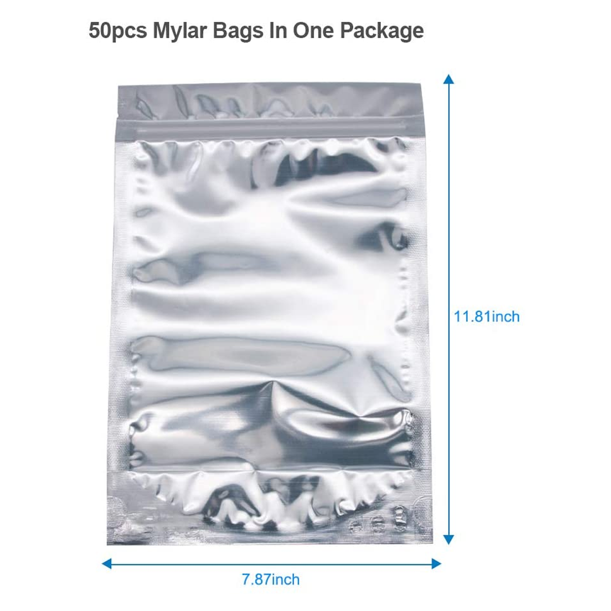 Aluminum Foil Pouch Bags for Coffee Beans / Cookie Snack 50Pc Pack