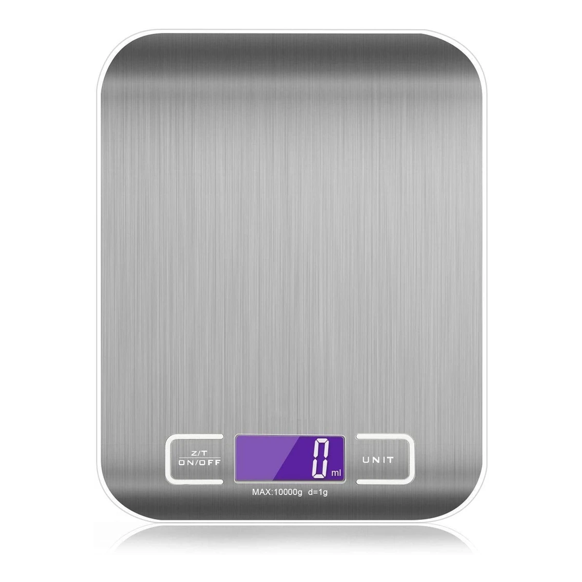 Digital Kitchen Food Scale  Electronic Weighing Scale, Silver, 10kg/1g,