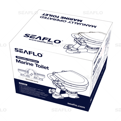 SEAFLO Manually Operated Marine Toilet