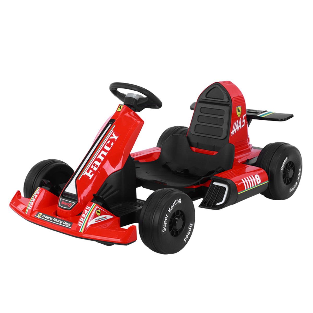 Kids Electric Ride On Go Kart With 12v Power Battery 4 wheel With RC - Red