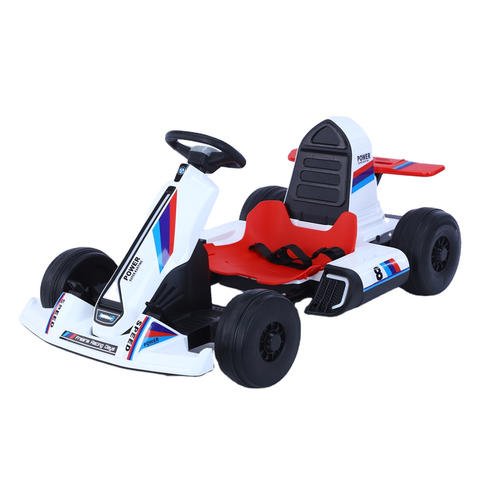 Kids Electric Ride On Go Kart With 12v Power Battery 4 wheel With RC - Red