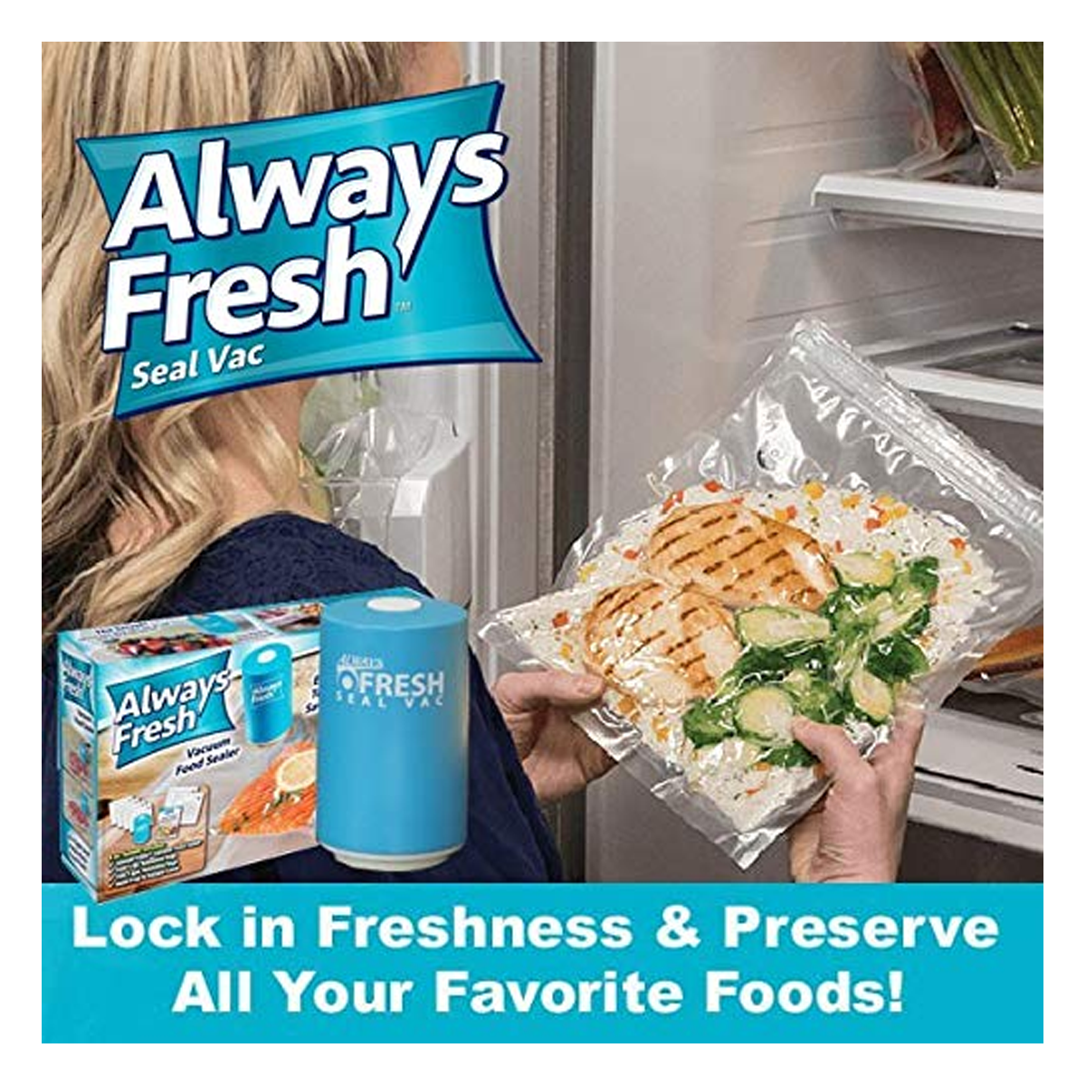 Always Fresh Seal Vacuum System and Bag Set - SquareDubai