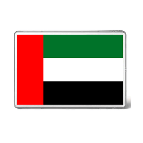 UAE Flag Acrylic Fridge Magnet Frame - 9x6 Cms / 12Pcs Pack - Willow