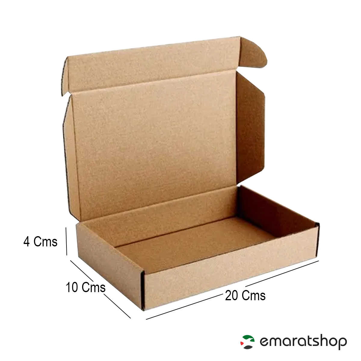 Willow KRAFT Corrugated Cardboard Boxes (Pack of 25)  20x10x3 Cms