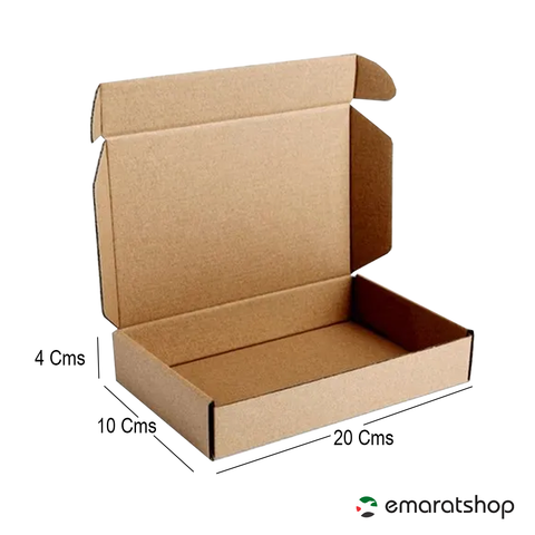 Willow KRAFT Corrugated Cardboard Boxes (Pack of 25)  20x10x3 Cms