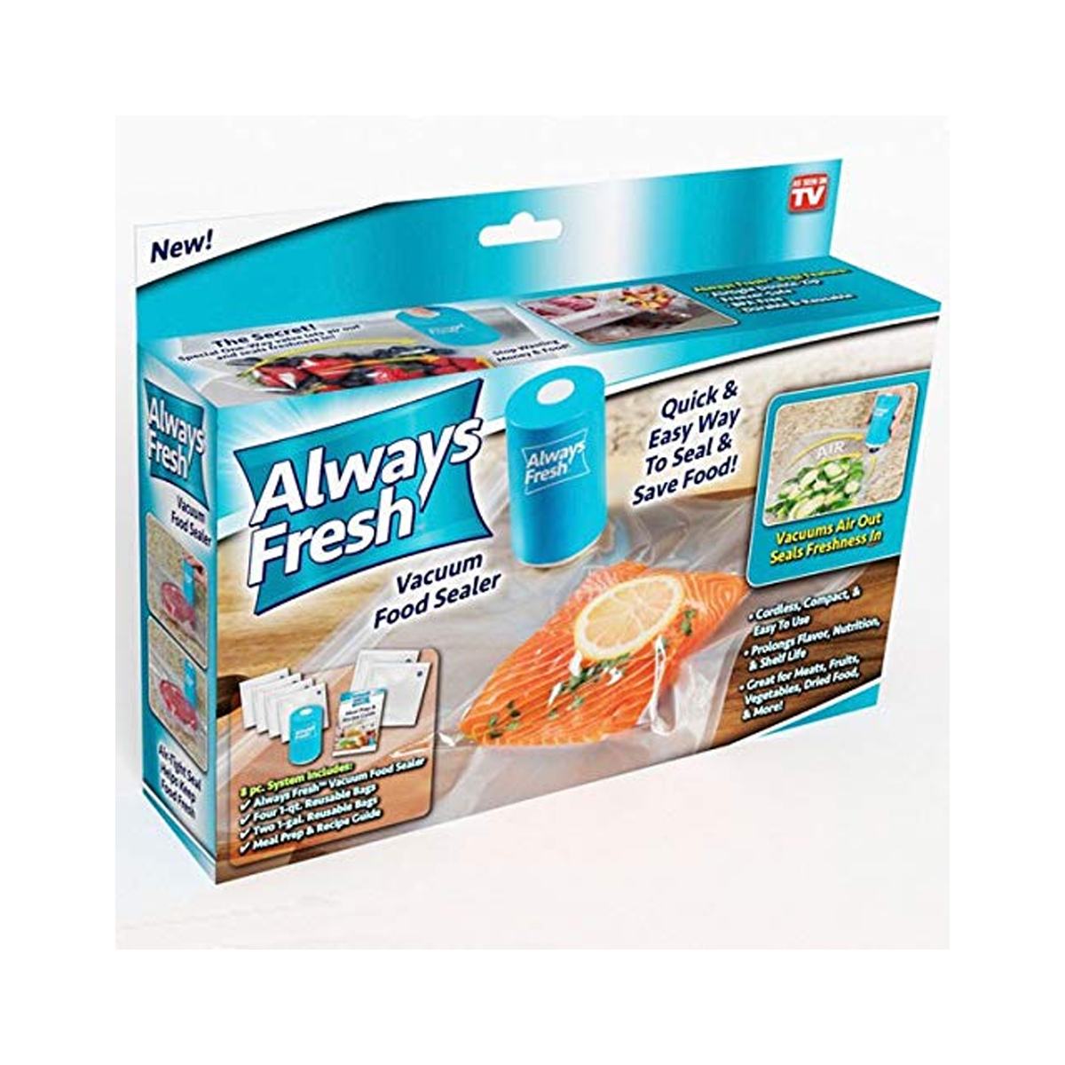 Always Fresh Seal Vacuum System and Bag Set - SquareDubai