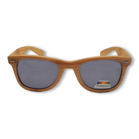 Unisex Retro Polarized Wooden bamboo Sunglasses for Men & Women (Maroon)