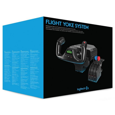 Flight Yoke System with Throttle Quadrant PC