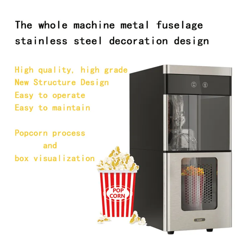 Desktop Automatic Popcorn Machine Without Oil Healthy Food Snack Making Machine