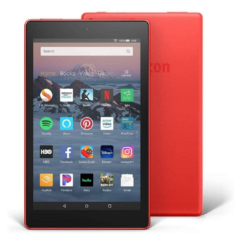 Amazon Fire HD 8 16GB Black Tablet With Alexa [8th Gen] Red