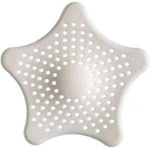 Drainer Basin Shaped Star-Silicone, Black - SquareDubai