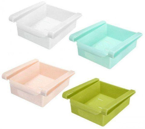 Goldedge Plastic Fridge Rolling Storage, Green