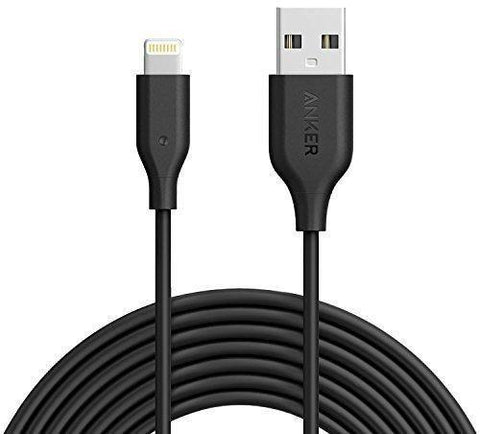 Anker PowerLine+ Lightning Cable  Durable and Fast Charging Cable [Double Braided Nylon] for iPhone, iPad and More (10ft) - SquareDubai