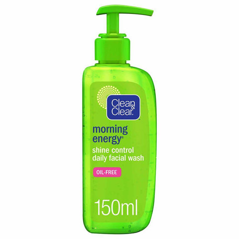 CLEAN & CLEAR, Daily Facial Wash, Morning Energy, Shine Control, 150ml