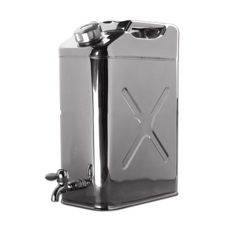 Stainless Steel Jerrican Water Container with Tap 20Ltr - VIGEX