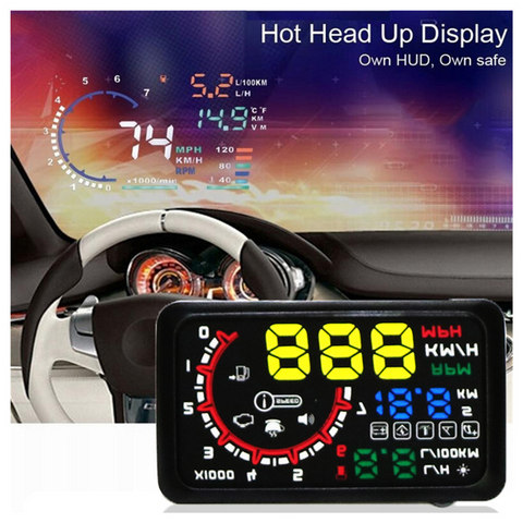 Car Head Up Display with OBD2 EUOBD Interface Speeding Warning