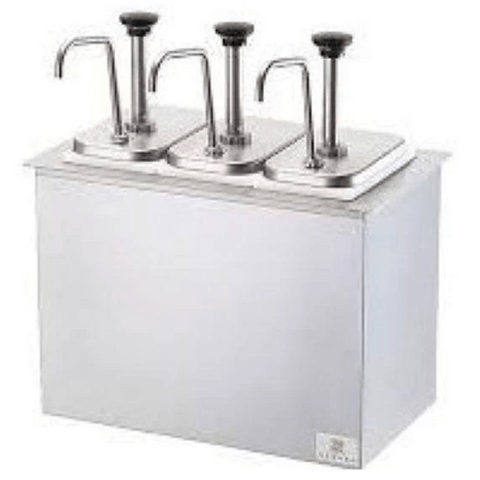 Server Serving Bar, with 3 Fountain Jars & 3 pumps