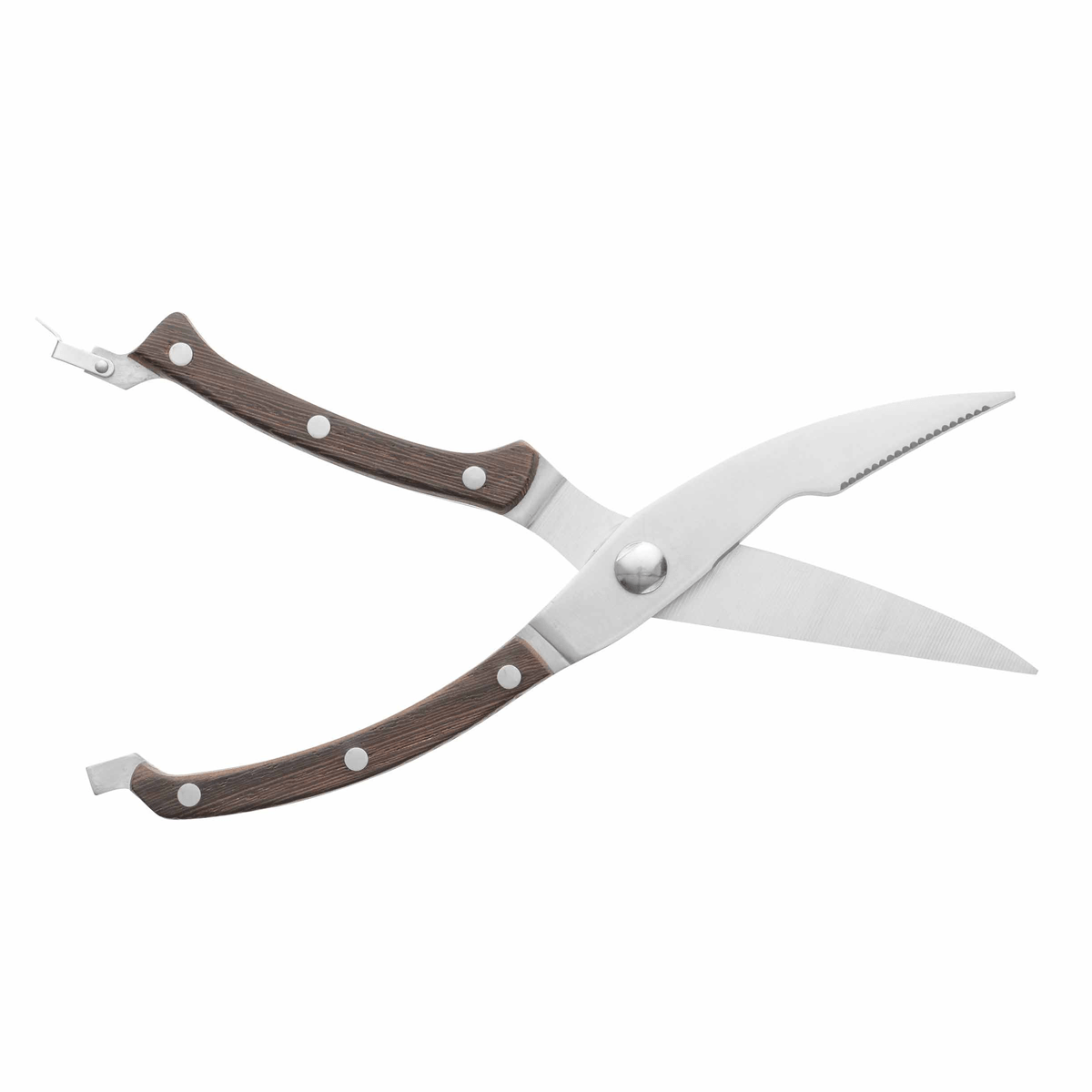 Poultry shears with dark wooden handle - Essentials