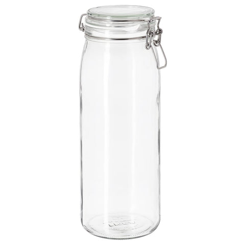KORKEN Jar with lid, clear glass 2 l  (30.5 x 11Cms)