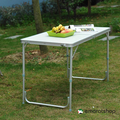 Procamp Foldable Dining Table Size 120x60x70 Cms