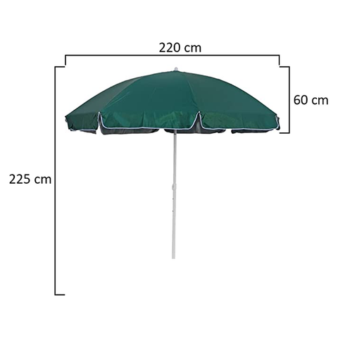 Procamp Parasol Umbrella 220cm Teflon 50uv