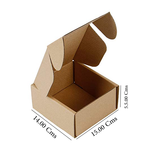 Willow 10Pcs Kraft Paper Box Mini Gift Box Candy Chocolate Favor Box Small Mailing Box (15x14x5.5 Cms)