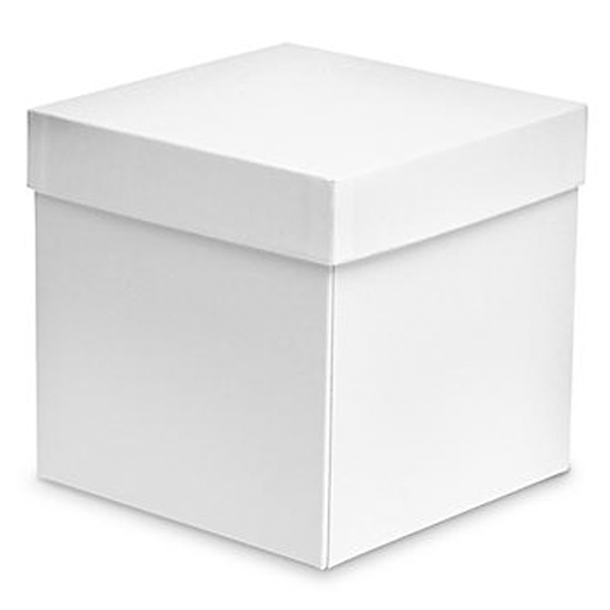 10Pc Pack Premium White Kraft Two Piece Gift Boxes 15x15x15 Cms - Willow