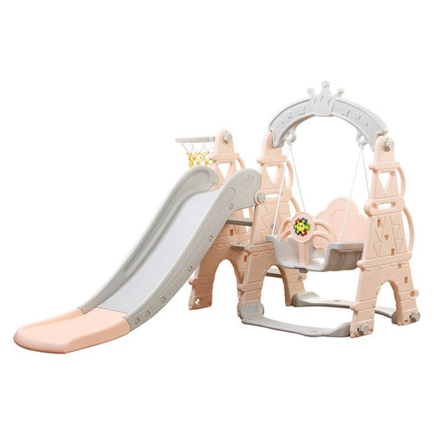 Little Angel - Kids Toys Slide And Swing - Red/Yellow