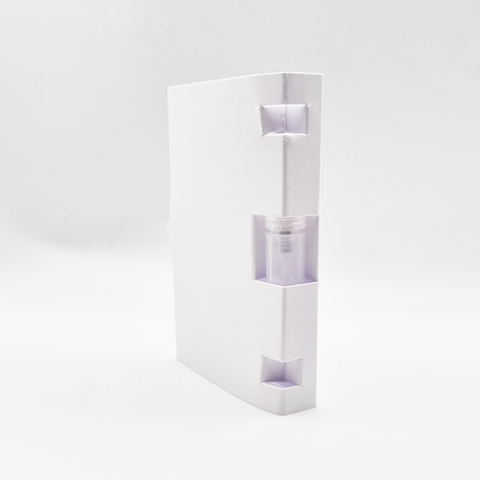 Refillable 2ml Sample Spray Perfume Bottle with Blank Paper Card Holder White (50Pc Set) - Willow