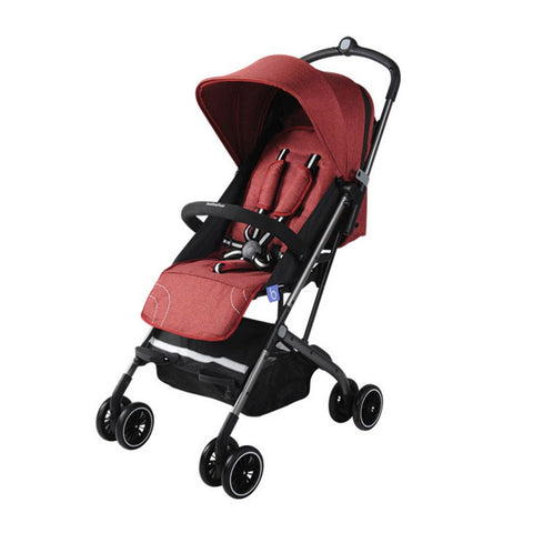 Baby Stroller Portable Pram - Red - Little Angel