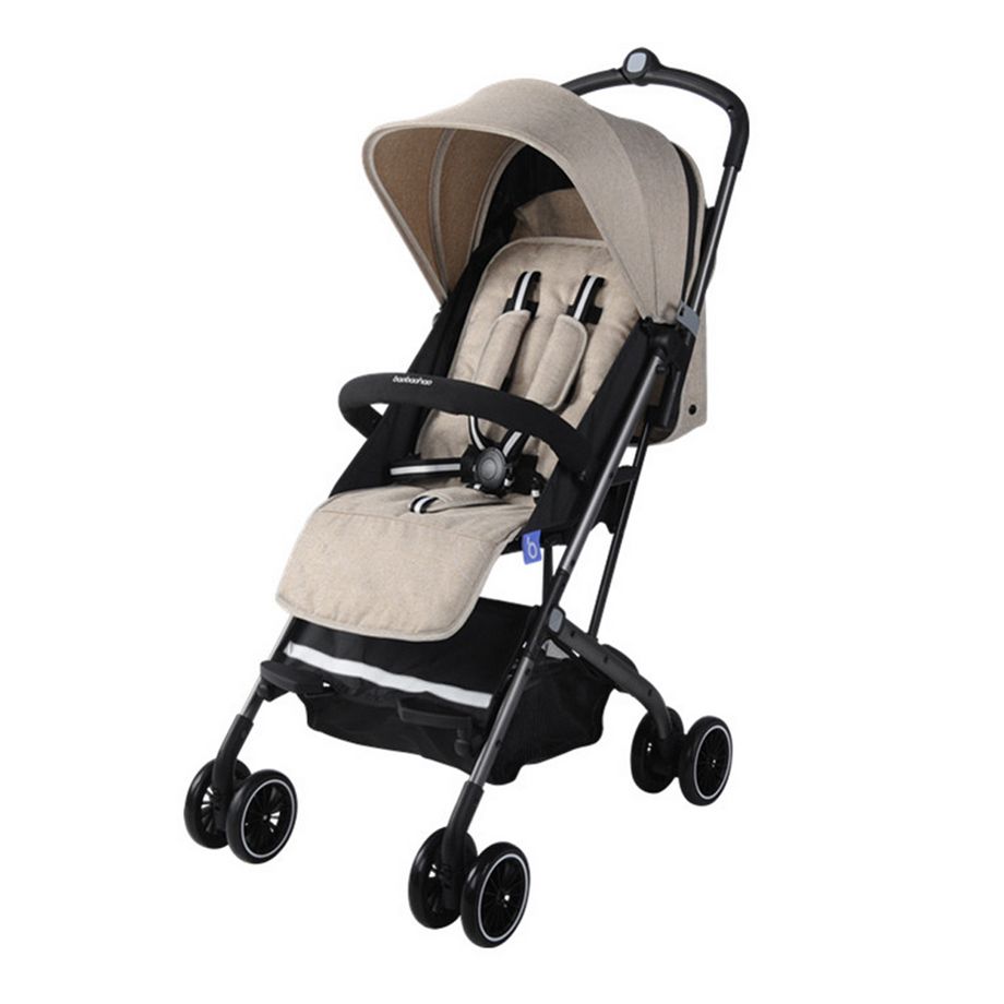 Baby Stroller Portable Pram - Cream - Little Angel