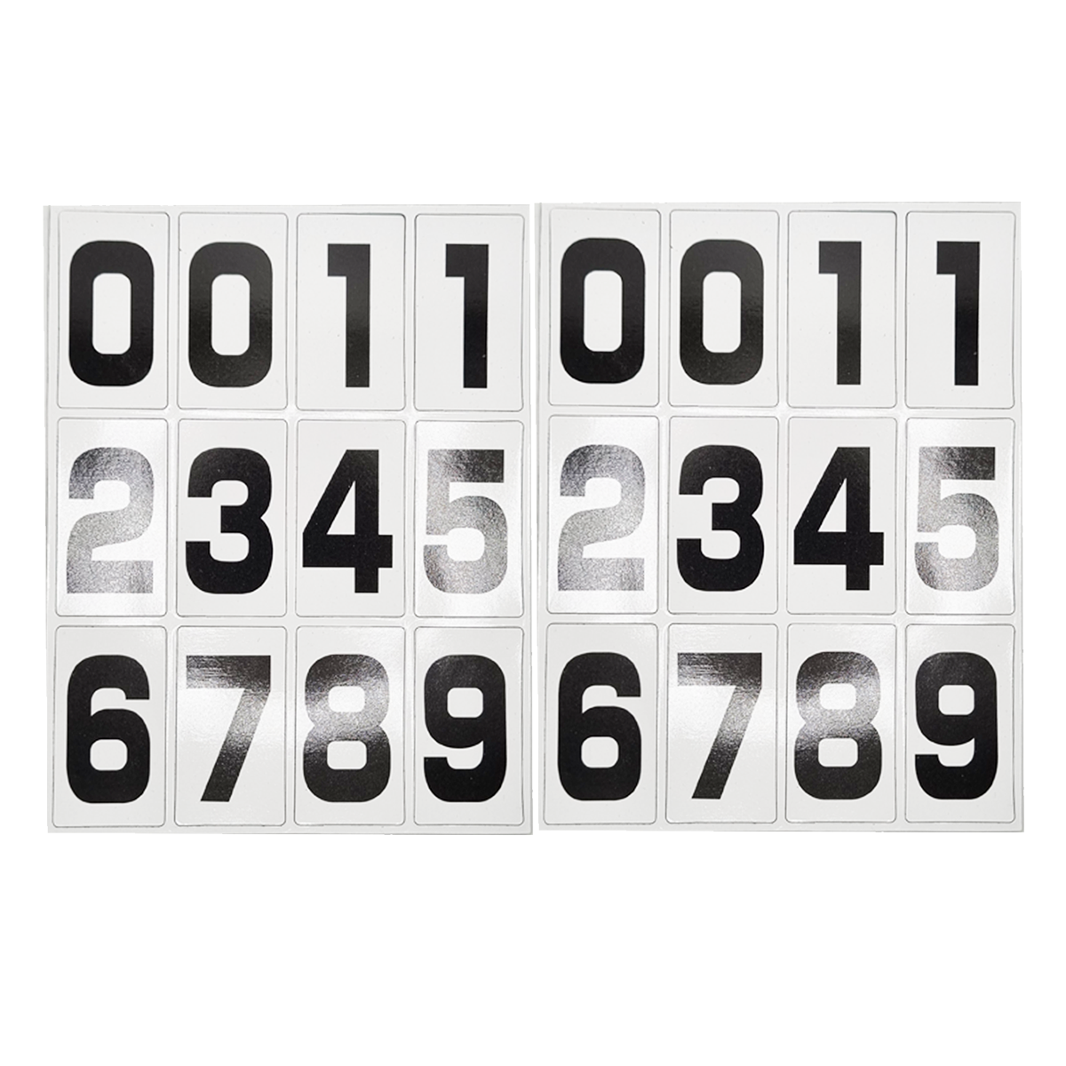 Olmecs Magnetic Heading Numbers Fridge Magnets : Black  Size: 6x3,3 Cms