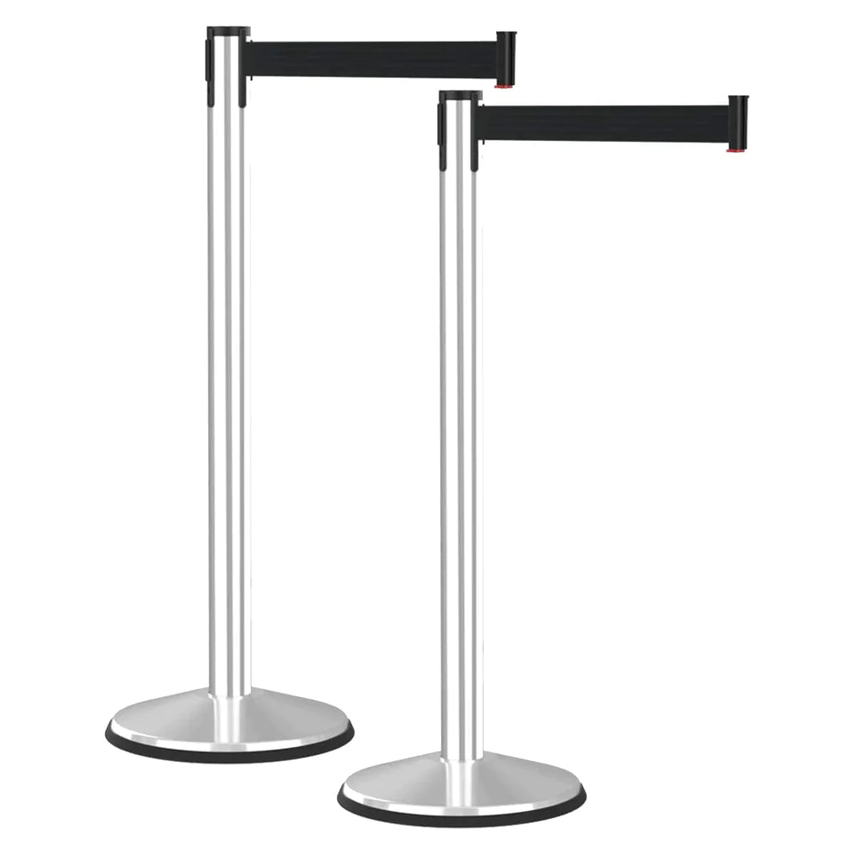 Crowd Control Barriers with Retractable Belt Stanchion Pole For Crowd ...