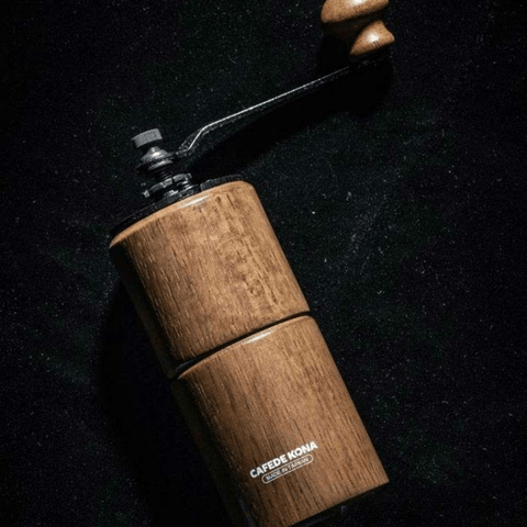 CAFEDE KONA Wood Hand Manual Coffee Grinder