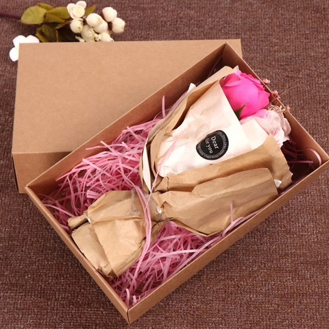 Medium 12Pc Pack Premium Brown Kraft Two Piece Gift Boxes 22 x 17 x 7.5 Cms - Willow
