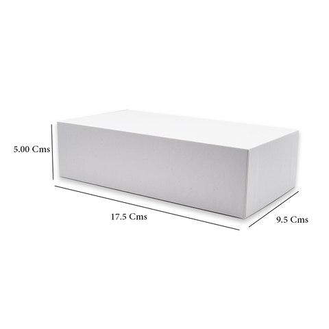 White Plain Rigid Box for Mobile Packaging ( 17.5x9.5x5 Cms ) - (10Pc Pack) - Willow