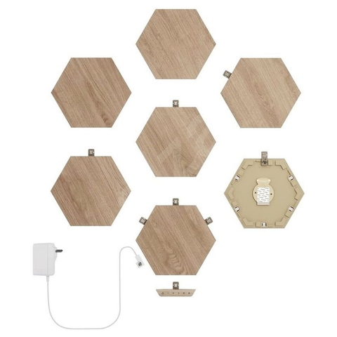 NANOLEAF Elements Wooden Hexagon 7 Panels