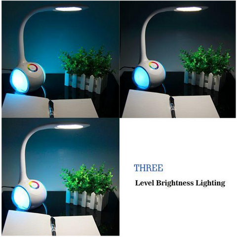 LED Desk Table Lamp Hi-Fi Wireless Bluetooth Speaker / RGB Night Light