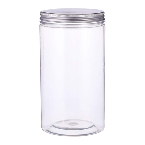 12Pcs Plastic Storage Jar Set Portable Food Candy Jars with Screw-on Lid 17x8.5 Cms - Willow