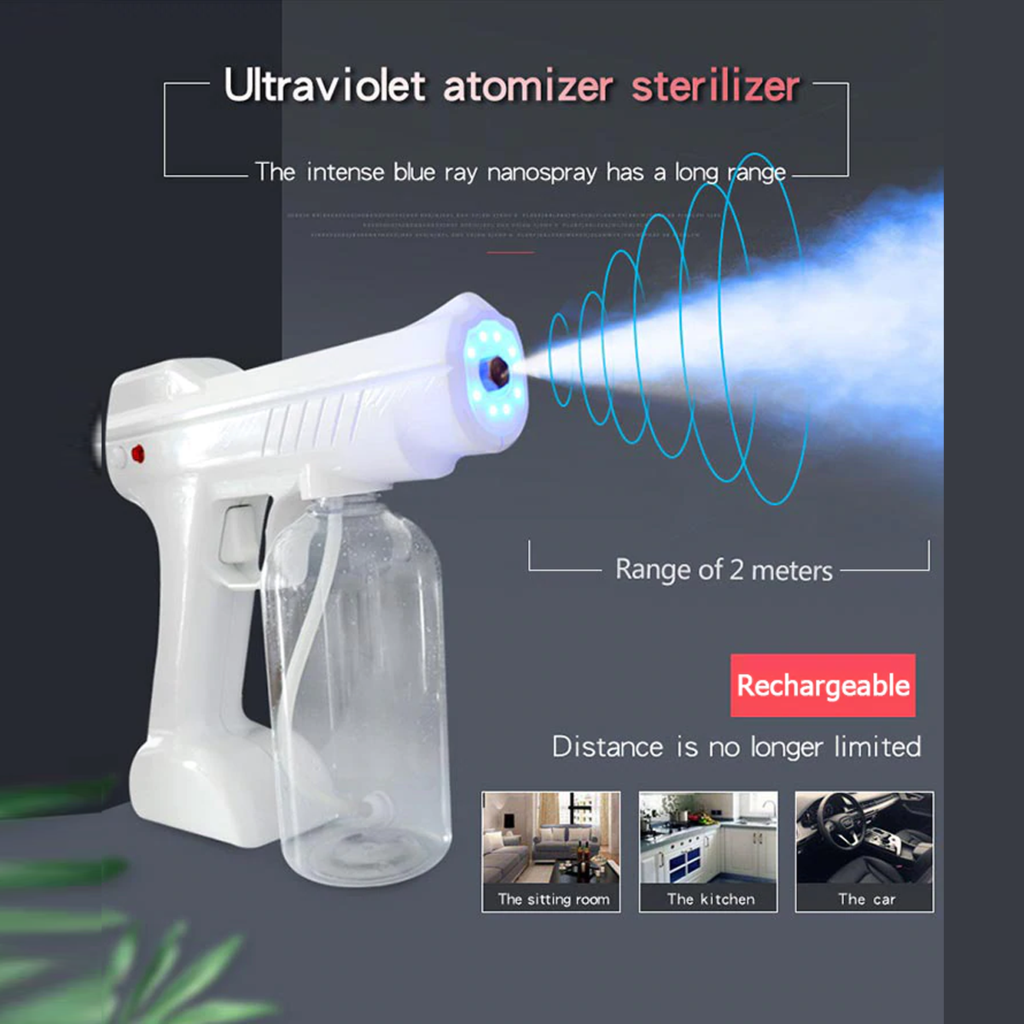 Portable Sprayer wireless charging Nano Blue Ray Atomizer Fogger Machine