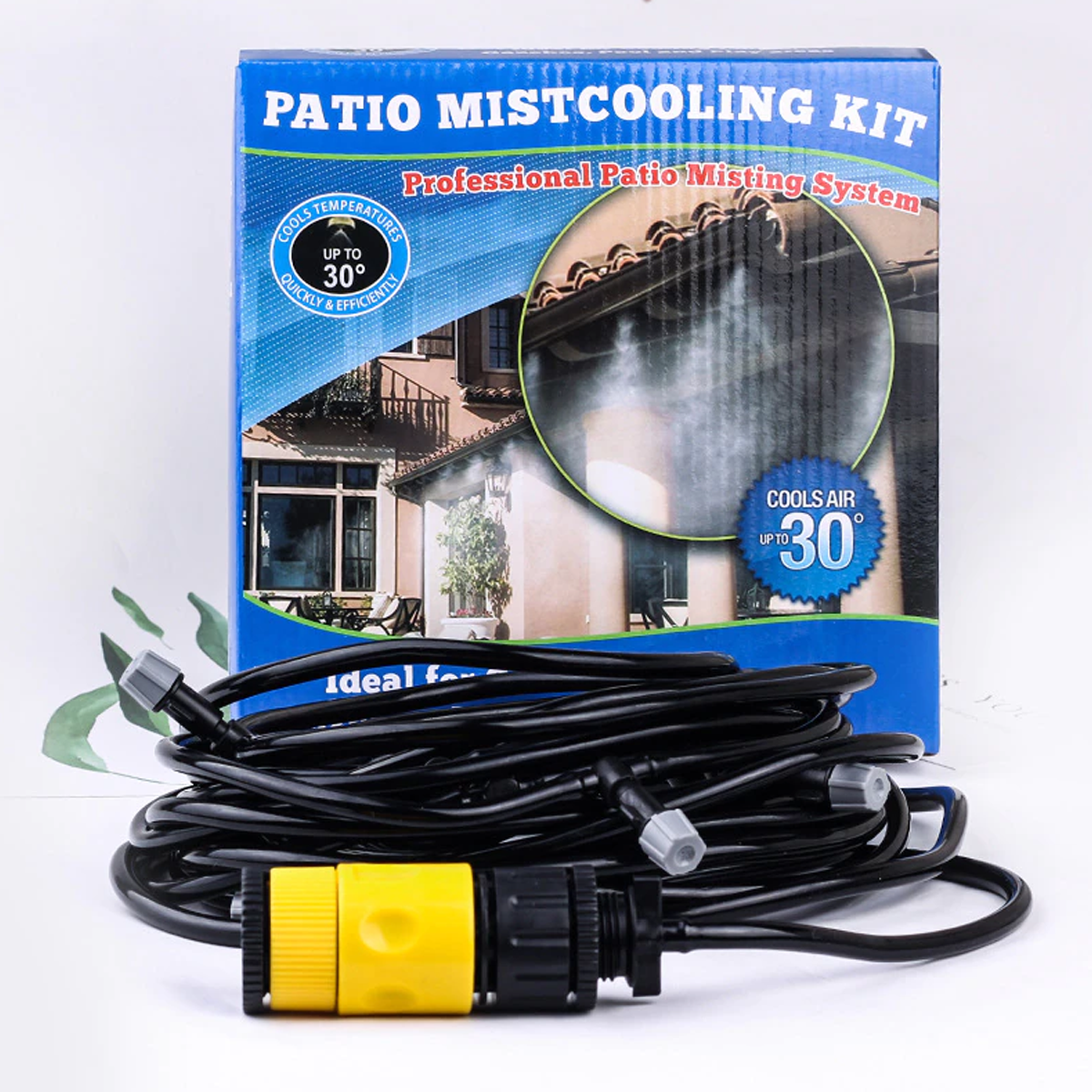 Patio Misting Kit Assembly - 1/4 Inch Misting Line 5 Minute Installation