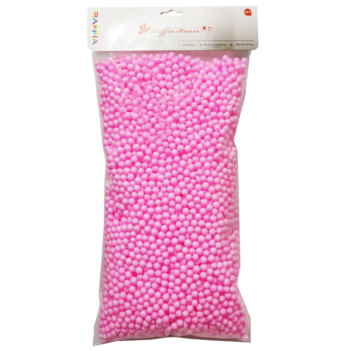 Thermocol Colourful Confetti Balls For Gift Box Filling 50g - Pink