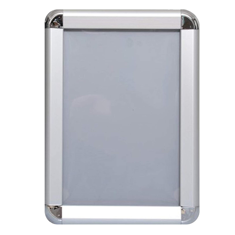 Olmecs Front Snap Frame Board with Chrome 30mm Profile Round Corner - Size A3