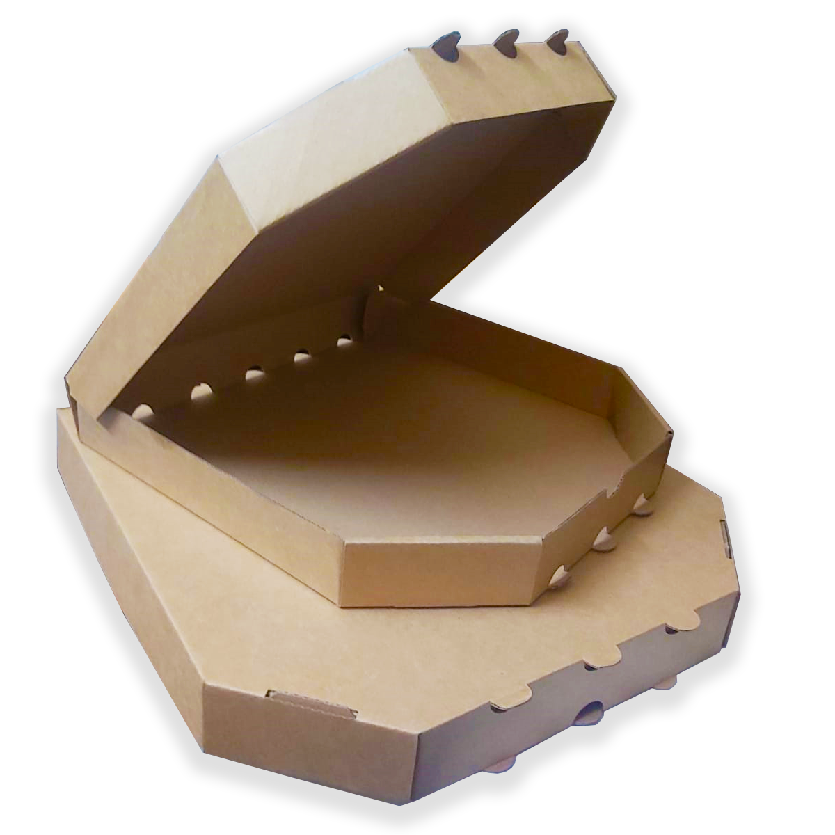 Hexagonal Corrugated Pizza Packaging Box (25 pack) 13 Inches