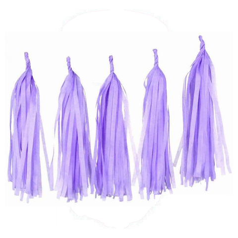 25Pcs/Lot 5 Mixed Random Colour Diy Tissue Paper Tassel Garland For Kids  Birthday Party