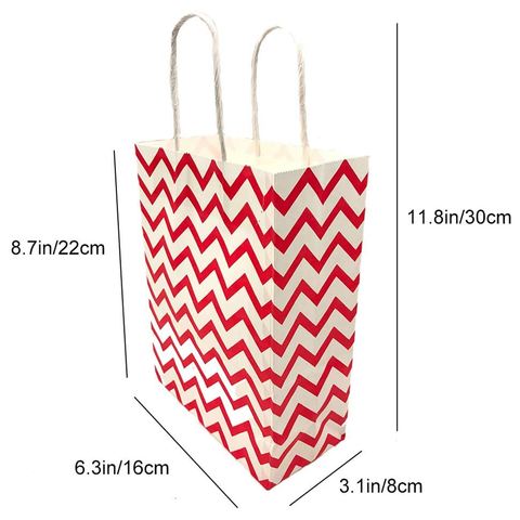 30 Pieces Paper Party Bags with Handle for Birthday Party Christmas & Celebrations - WILLOW