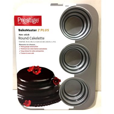 Prestige Bakemaster 2 Circle Cakelette Pan