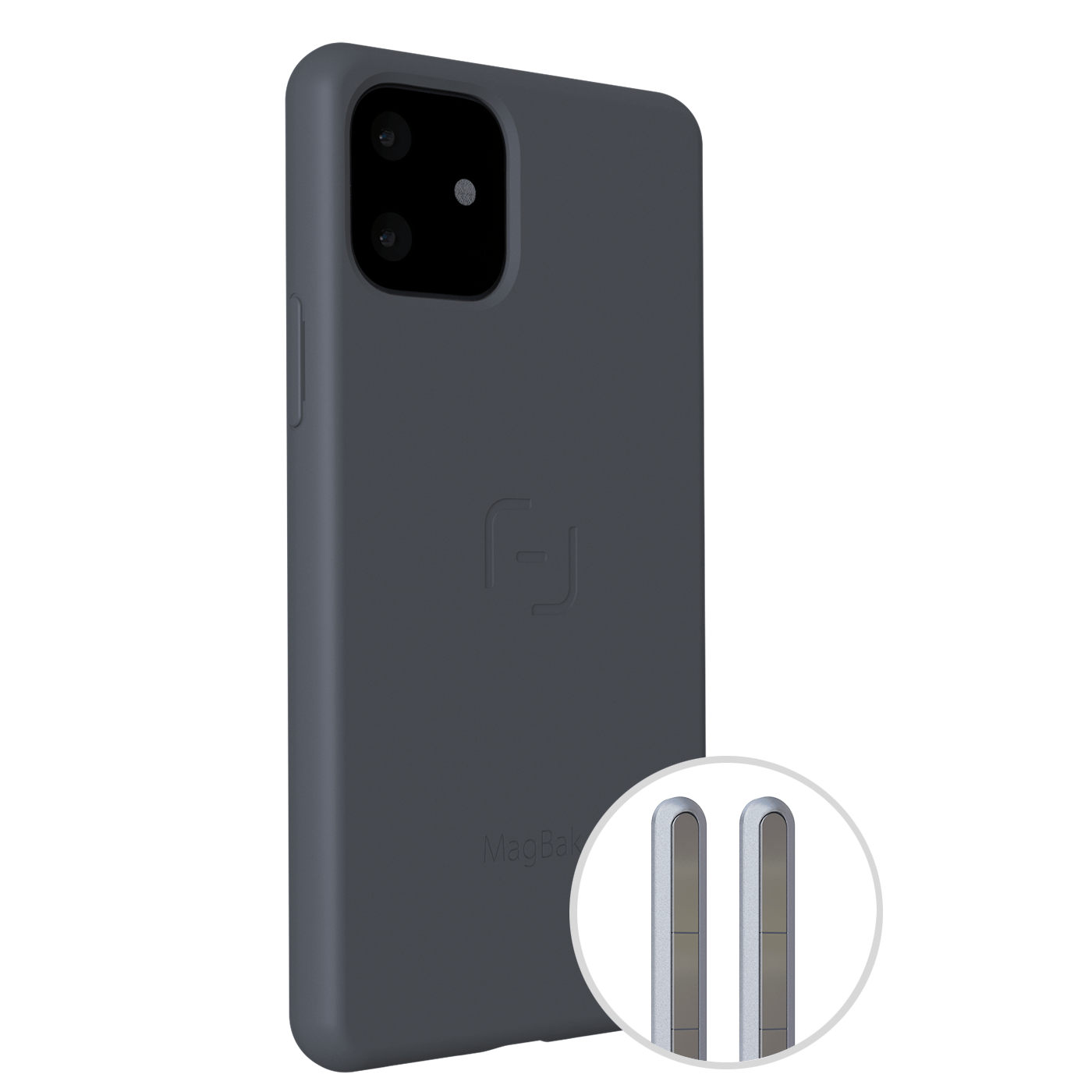 Magbak Backcase W/ 2 MagSticks Grey For iPhone 11