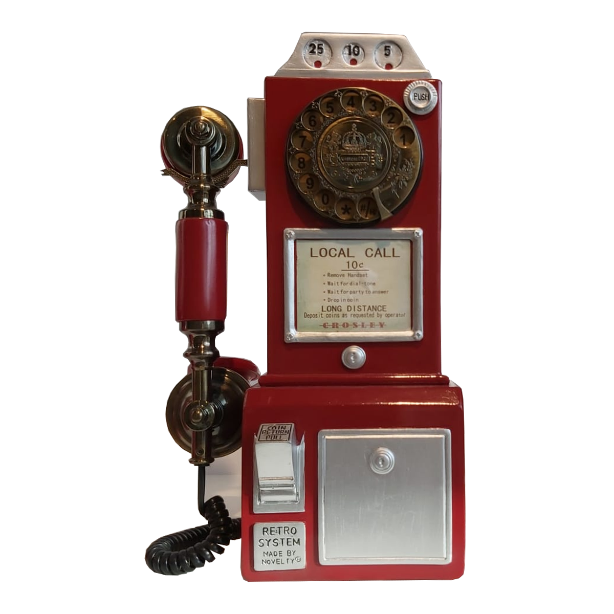 Novelty Vintage Fashion Slot Machines Cute Corded Telephone